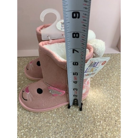 NWT MUKS LUKS Pink Bonnie Bunny Boot - Girls SIZE 9 - Picture 6 of 11